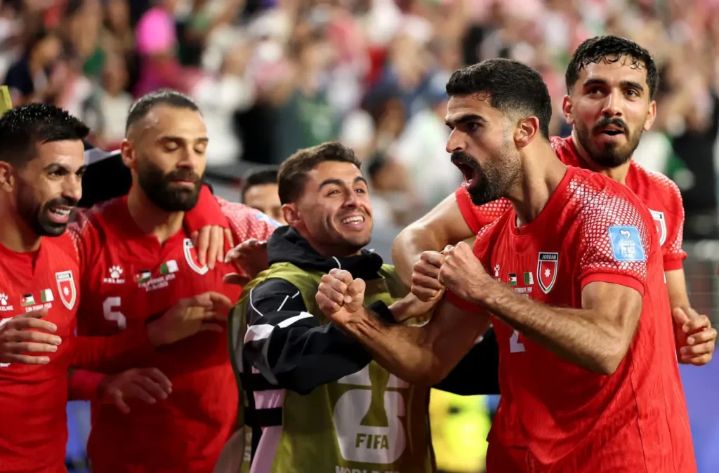 الهدف التاريخي الأول للنشامى في المحفل العالمي الهدف التاريخي الأول للنشامى في المحفل العالمي