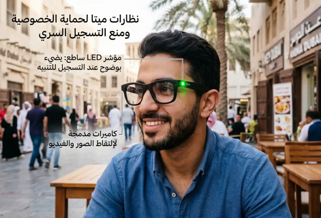 إجراءات صارمة في نظارات ميتا لحماية الخصوصية ومنع التسجيل السري إجراءات صارمة في نظارات ميتا لحماية الخصوصية ومنع التسجيل السري