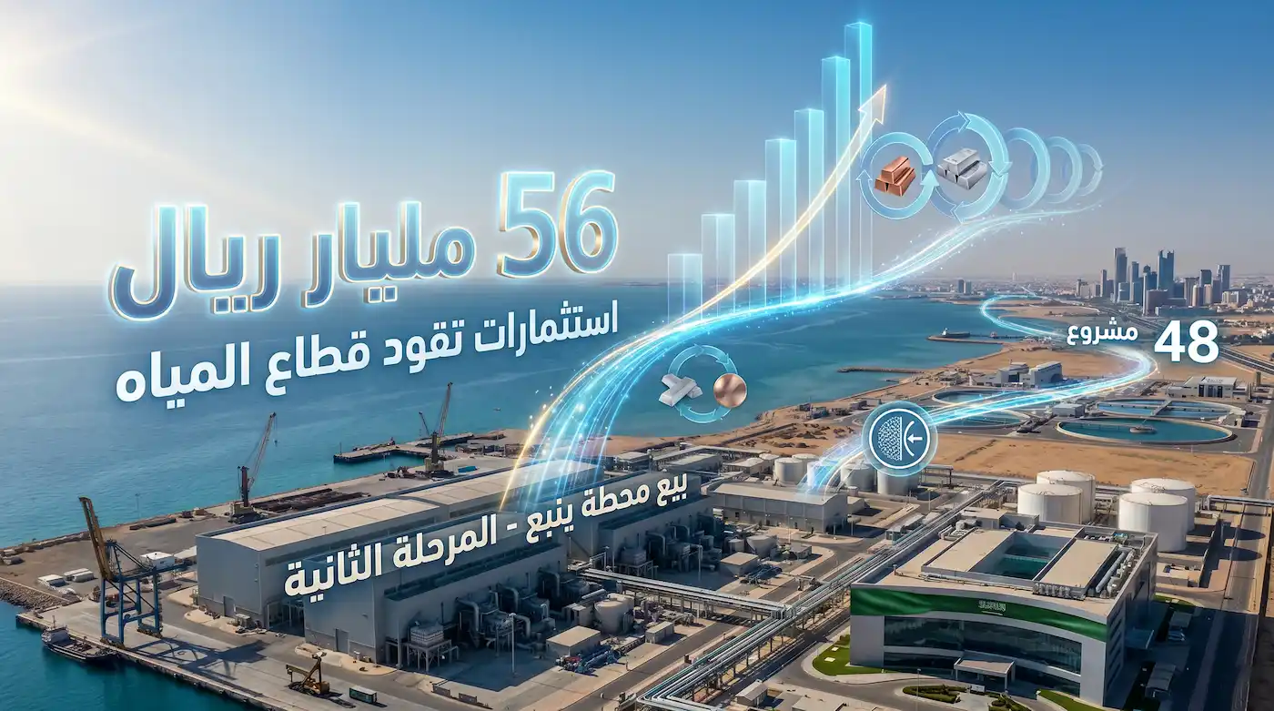 بيع محطة ينبع واستثمارات بـ56 ملياراً تقود قطاع المياه