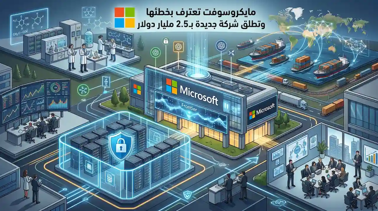 مايكروسوفت تعترف بخطئها وتطلق شركة جديدة بـ2.5 مليار دولار